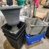 Plastic bin & planters