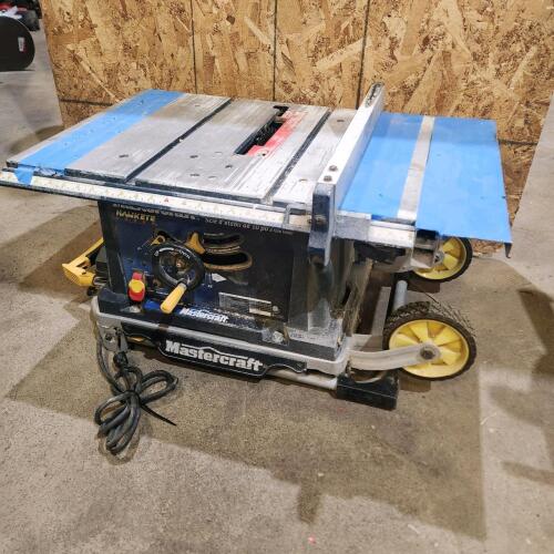 Mastercraft Table Saw on folding stand