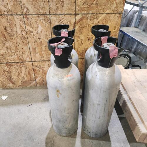 4 24" Co2 tanks 2 full 2 empty