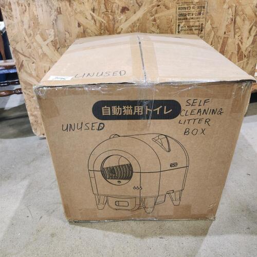 Unused self cleaning litter box