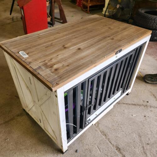 Wooden dog pen 33"L 20"W 24"H