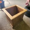 Wooden planter 22"W 21"H