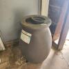 50 Gal plastic rain barrel