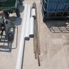6' T bar stakes, sewer pipe