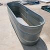 Galvanized water trough 69"L 22"W 24"H
