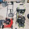 Mower, pressure washer, umbrella base