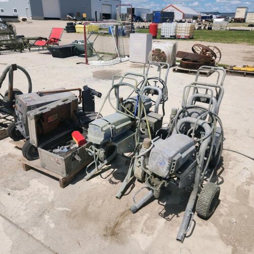 Paint sprayers as is, etc.