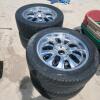 4 285/50R20 chrome wheels, tires shot