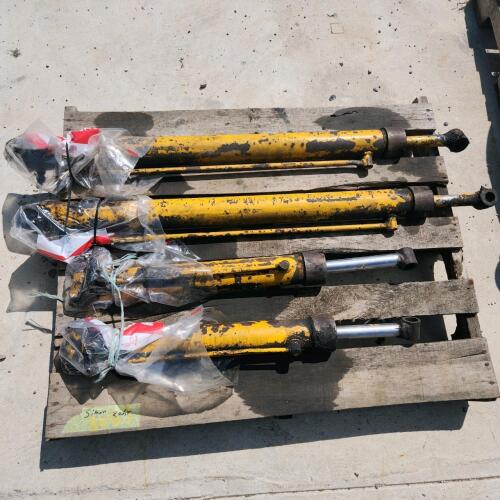 2 Hyd cylinders 24"L 2 1/2" OD, 2 hyd cylinders 40"L 2 1/2" OD