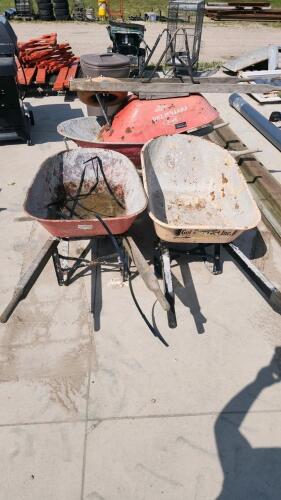 4 rough contractors wheelbarrows