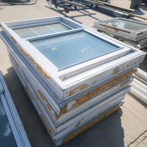 6 Used vinyl opening windows 31"W 50"H