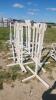 58" freestanding metal uprights