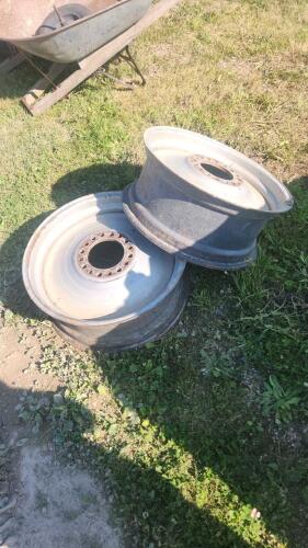 2 Steel rims 11"x24"
