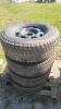 4 Winter wheels 265/70R17 40% tread