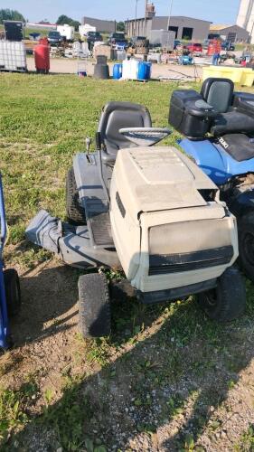 White riding mower starts wont stay running