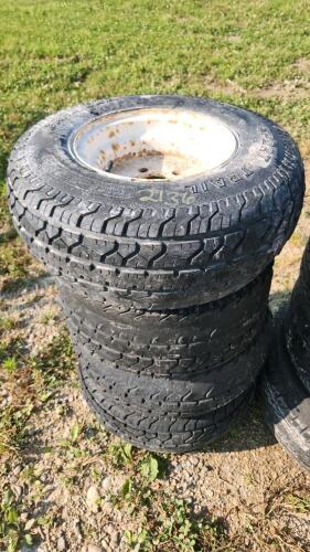 4 20.5x8.0-10 wheels tires shot