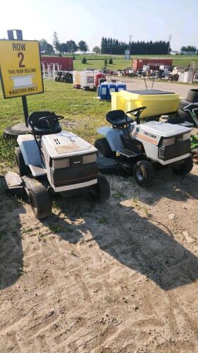 2 12HP Craftsman riding mowers for parts as is
