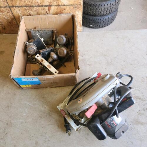 Old door hardware & skilsaw