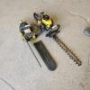 JD hedge trimmer, poulan Chainsaw as is