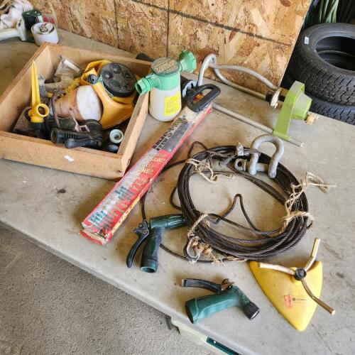 1/4" Cable, lawn sprinklers, etc.