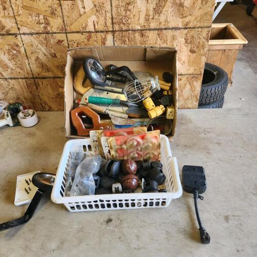 Electrical plugs & various other items
