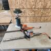 2 Electric hedge trimmer, propane heater