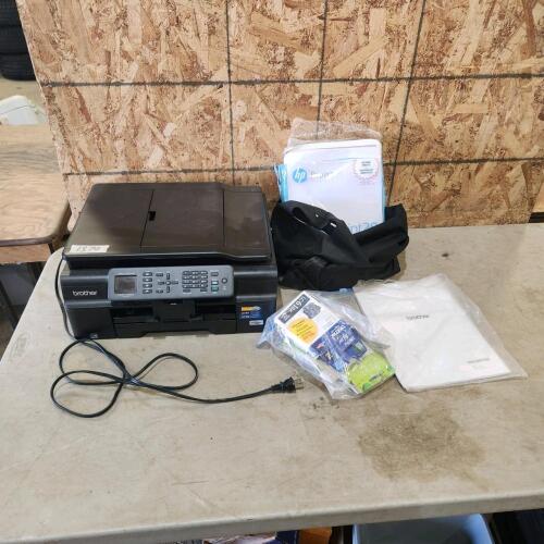 Brother printer/copier w extra ink & paper