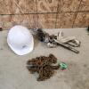 Hard hat, come along, 1/4"x11' chain