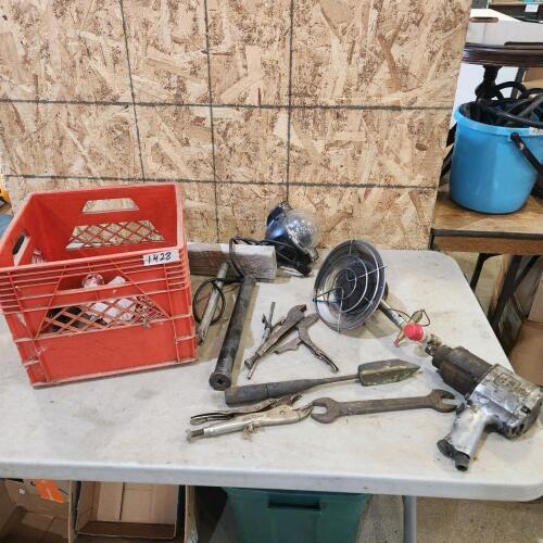 Propane heater, 3/4" impact, various tools