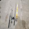 Fishing poles missing crank, level