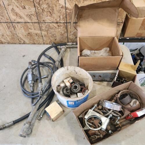 Plow points, hyd hoses, clamps, bearings