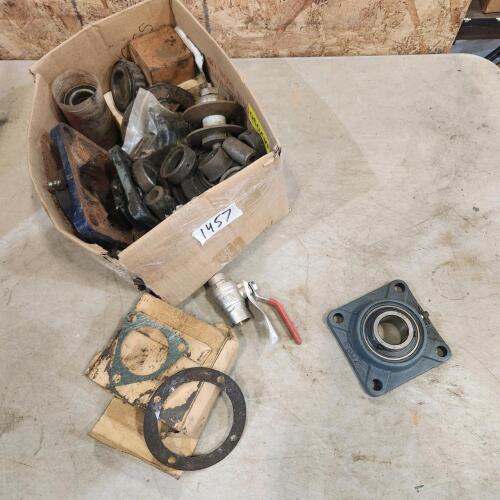 Various sized bearings, etc.