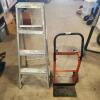 Dolly cart, 4' alum ladder