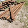 6- 175"x6"x6" H steel I-beams, 2- 6' 6"x6" H beams