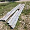 6- 20' 8" steel pipes, 1- 12' 8" pipe