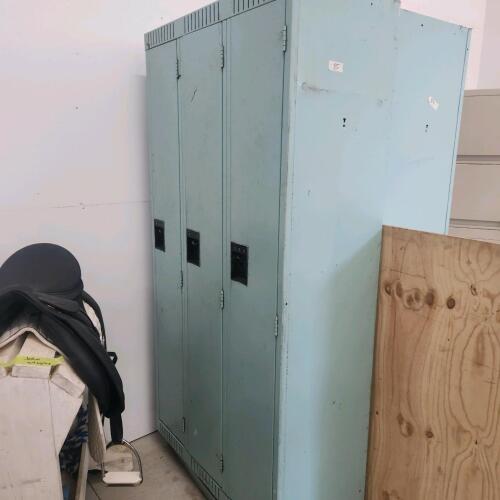 3 Section locker 36"W 18"D 76"H