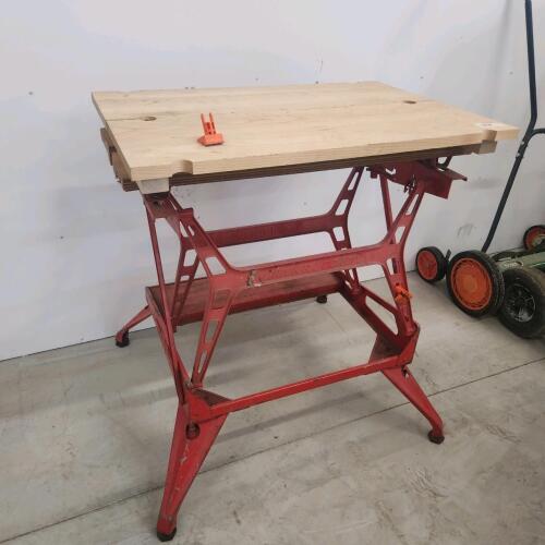 Folding work table