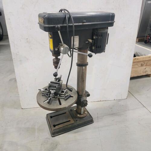 Heavy duty floor model drill press 38"H working