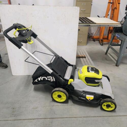 40V Ryobi push mower working, no batteries or charger
