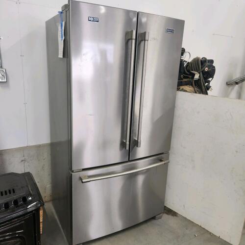 Working Maytag stainless fridge 36"W 70"H