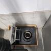 Gas fireplace w vent pipes - 2