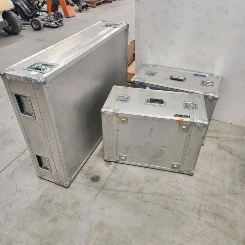 3 Various sized shipping crates