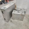 3 Various sized shipping crates