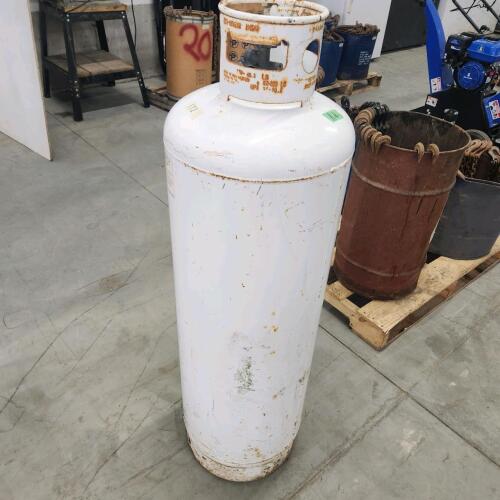4' H Empty propane tank