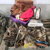 Skid of assorted horse blankets & harnesses