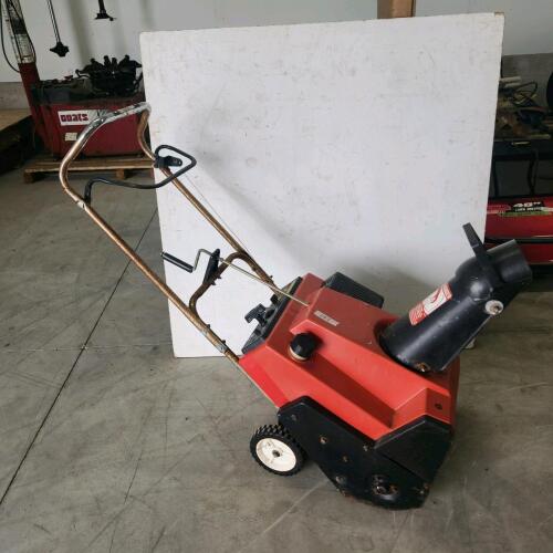 Snow thrower untested as is