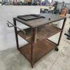 Rolling steel cart 40"L 24"W 40"H