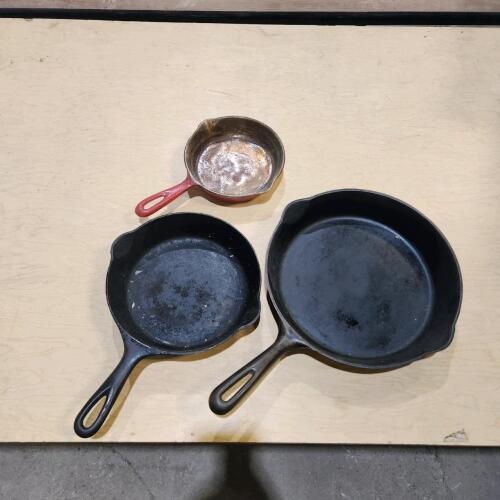 6",8",10" Cast frying pans