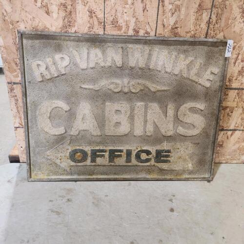 24"x33" Metal sign