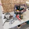 Sprinklers, fuel nozzles, various part cans of lubricants